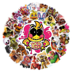 50pcs Teddy Bear Stickers for Thriller Game Graffiti Travel Box Guitar