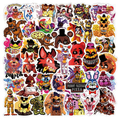 50pcs Teddy Bear Stickers for Thriller Game Graffiti Travel Box Guitar
