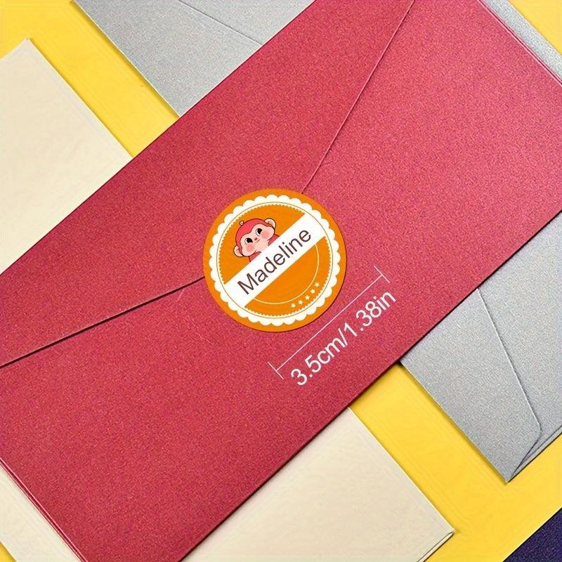 Personalized Firework Display Name Labels for School Supplies
