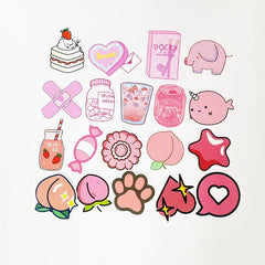 50pcs Cartoon Rabbit Self-adhesive Stickers for Bottles Laptops Skateboards
