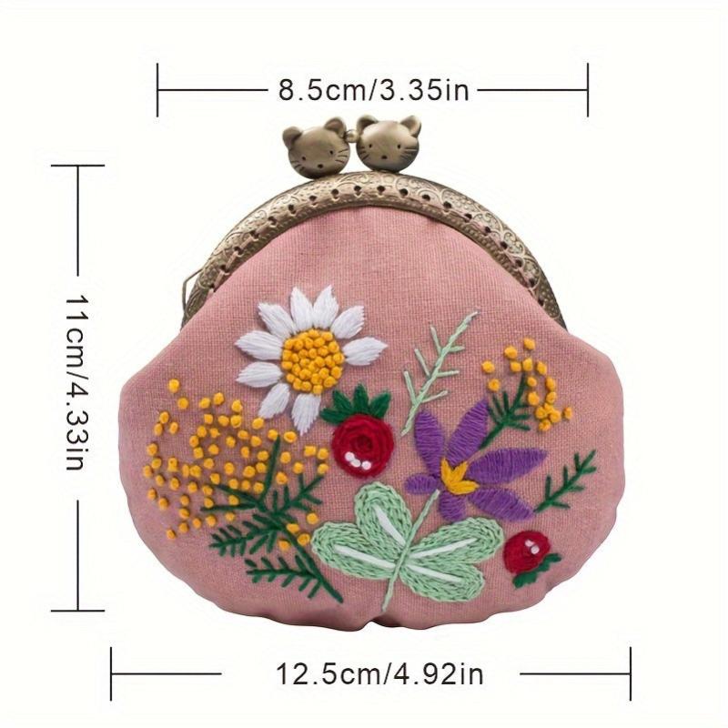 Cat Mouth Golden Bag Handbag Hand-embroidered DIY Material Bag