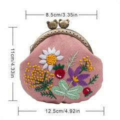 Cat Mouth Golden Bag Handbag Hand-embroidered DIY Material Bag