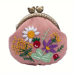 Cat Mouth Golden Bag Handbag Hand-embroidered DIY Material Bag