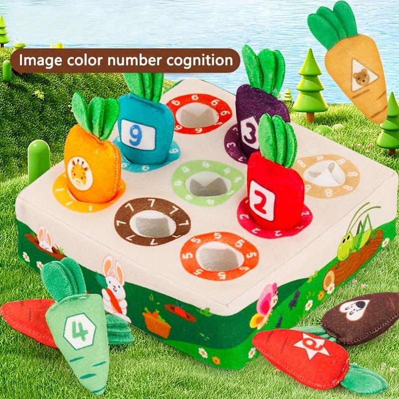 Pulling Radish Cartoon Plush Toy Learning Educational Sensory Toy
