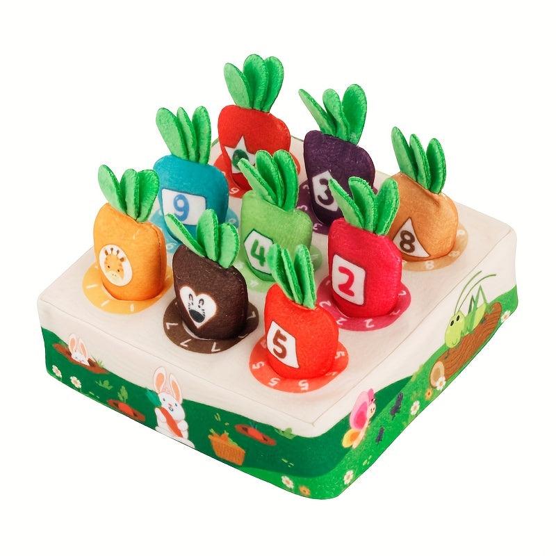 Pulling Radish Cartoon Plush Toy Learning Educational Sensory Toy