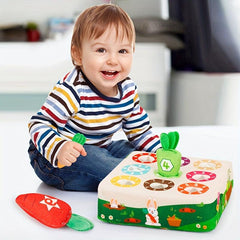 Pulling Radish Cartoon Plush Toy Learning Educational Sensory Toy