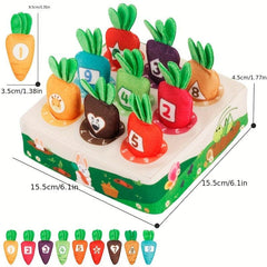 Pulling Radish Cartoon Plush Toy Learning Educational Sensory Toy
