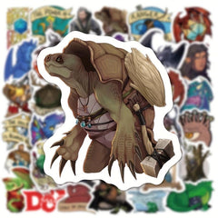 50Pcs Dragon Series Doodle Stickers Waterproof Decorative DIY Creative