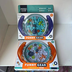 3D Gear Maze Plate Interactive Battle Balance Bead Breakthrough Toy