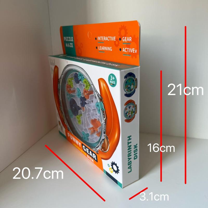 3D Gear Maze Plate Interactive Battle Balance Bead Breakthrough Toy