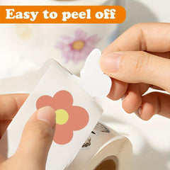 500PCS Mini Flower Stickers Roll Scrapbooking Self Adhesive