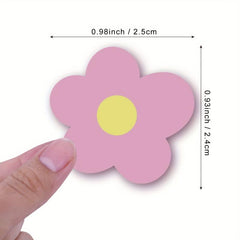 500PCS Mini Flower Stickers Roll Scrapbooking Self Adhesive