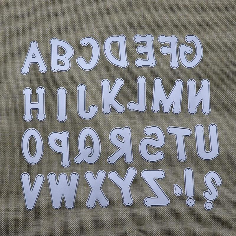 Alphabet A Metal Carbon Steel Embossing Die Stencils for DIY Crafts