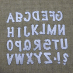 Alphabet A Metal Carbon Steel Embossing Die Stencils for DIY Crafts