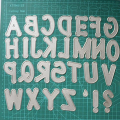 Alphabet A Metal Carbon Steel Embossing Die Stencils for DIY Crafts