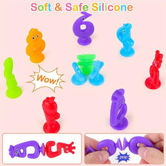 26 Pcs Animal Letter ABC & 15 Pcs Number Suction Cup Toy