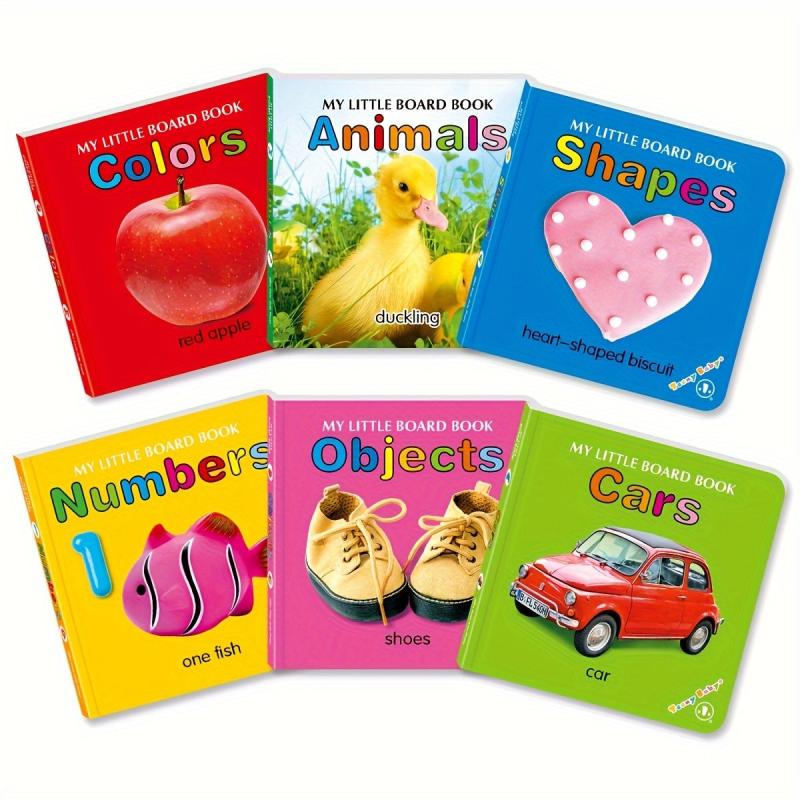 6 Board Books Set Improve Cognitive Ability Word Card Book Christmas Gift