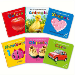 6 Board Books Set Improve Cognitive Ability Word Card Book Christmas Gift