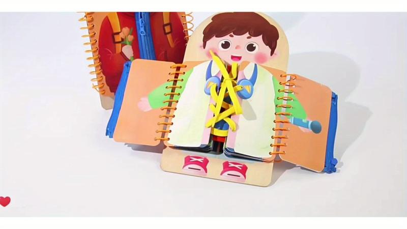 Busy Board Baby Learning Toy Dressing Tying Exercise