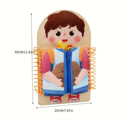 Busy Board Baby Learning Toy Dressing Tying Exercise