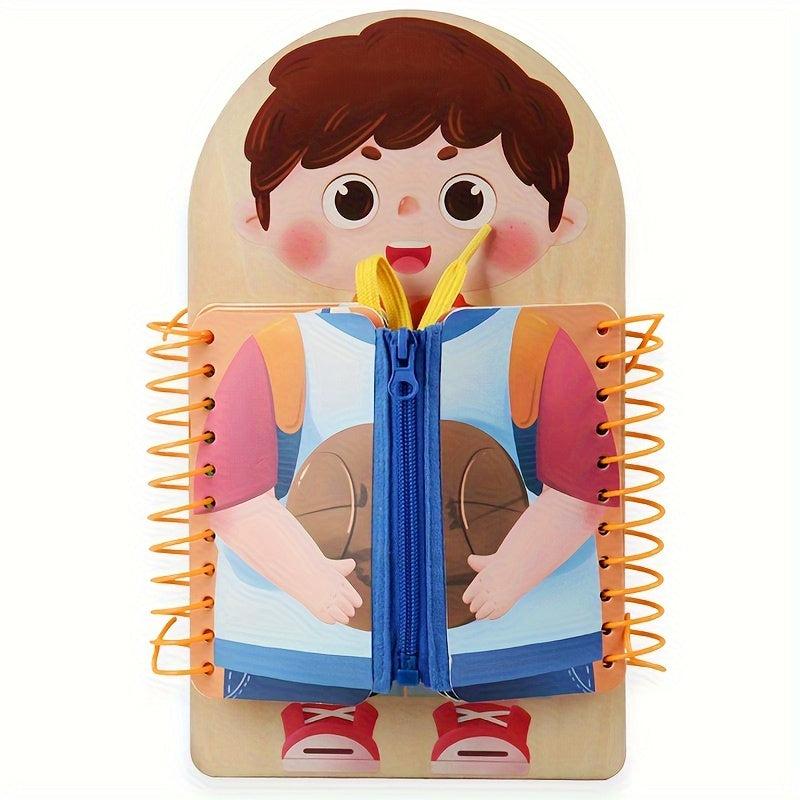 Busy Board Baby Learning Toy Dressing Tying Exercise