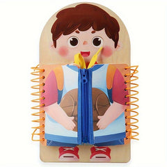 Busy Board Baby Learning Toy Dressing Tying Exercise