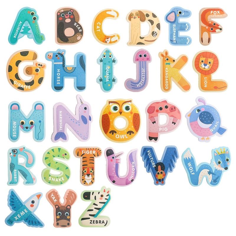 Magnetic Animal Alphabet Letters Set for Kids