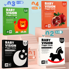 4pcs Visual Motivation Cards for Babies