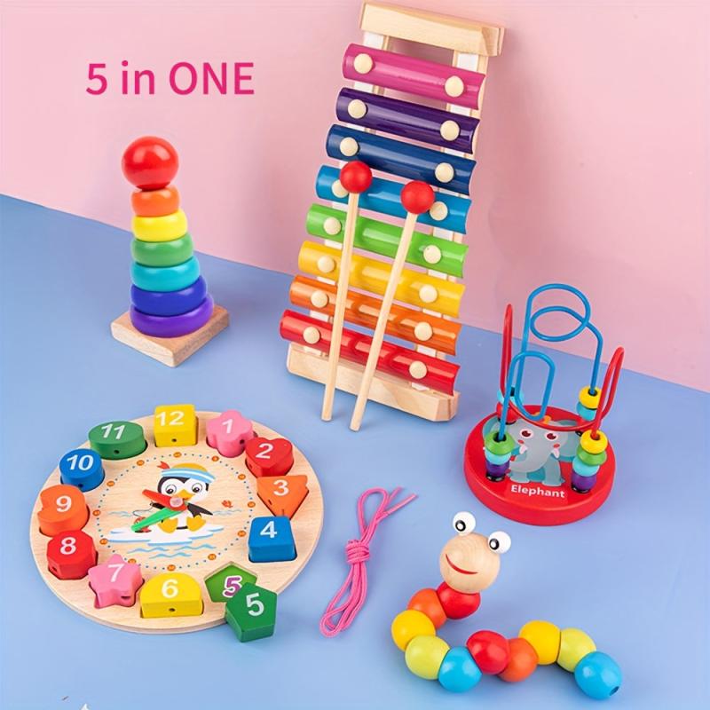 Montessori Wooden 8-Degree Piano Set for Toddlers - Educational Toy