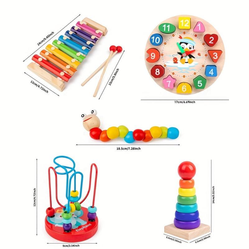 Montessori Wooden 8-Degree Piano Set for Toddlers - Educational Toy
