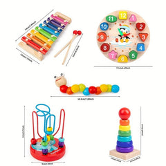 Montessori Wooden 8-Degree Piano Set for Toddlers - Educational Toy