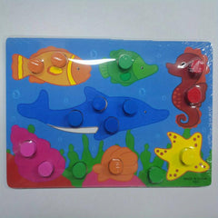 Wooden Puzzle Jigsaw Toy Montessori Baby Toys Wood Cartoon Animal Puzzles