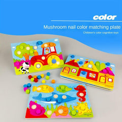 Wooden Puzzle Jigsaw Toy Montessori Baby Toys Wood Cartoon Animal Puzzles