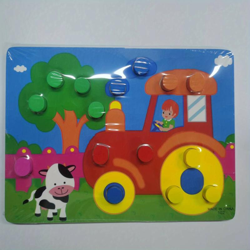 Wooden Puzzle Jigsaw Toy Montessori Baby Toys Wood Cartoon Animal Puzzles