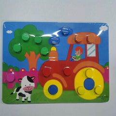 Wooden Puzzle Jigsaw Toy Montessori Baby Toys Wood Cartoon Animal Puzzles