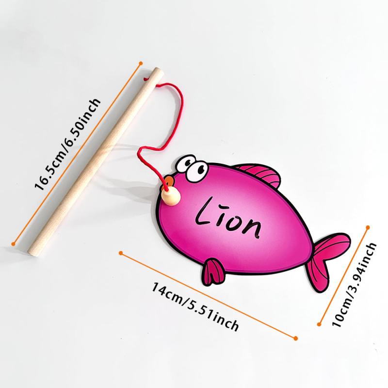 Magnetic Fishing Toy Set with Rewritable Board