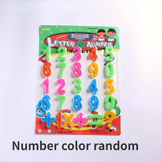 26 Magnetic Plastic Digital Stickers for Early Education Toys