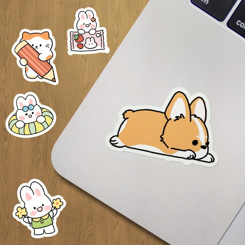 Small Animal Sticker Little Shiba Groove Little Rabbit Sticker