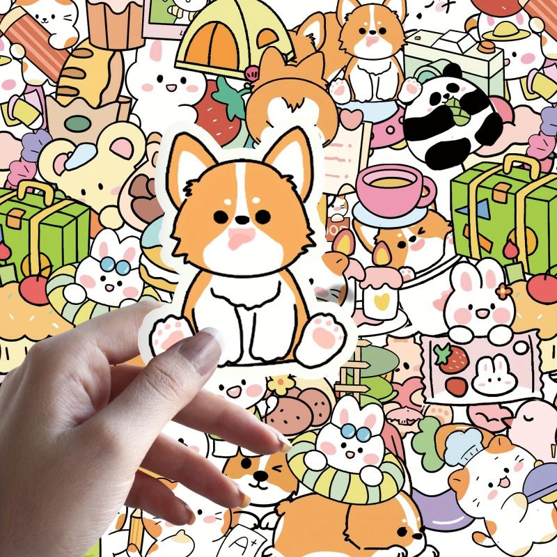 Small Animal Sticker Little Shiba Groove Little Rabbit Sticker