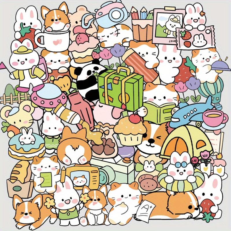 Small Animal Sticker Little Shiba Groove Little Rabbit Sticker