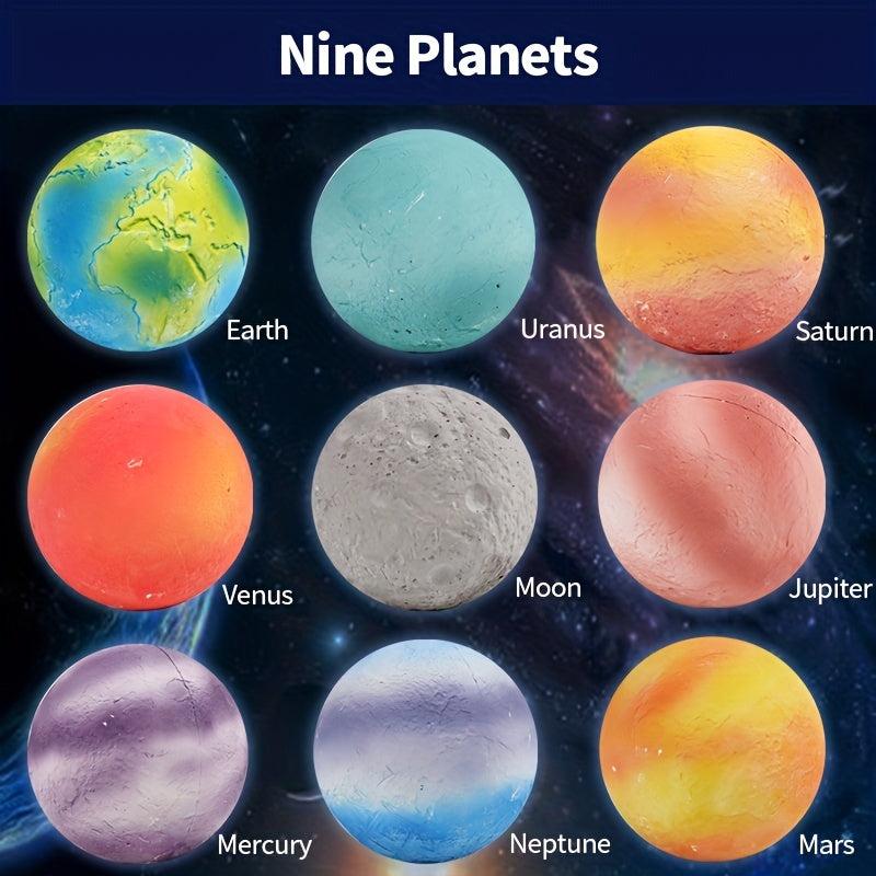 Children's Solar System Planet Gemstone Excavation Puzzle Toy