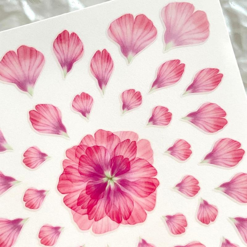 Flower Nail Sticker Hand Account Sticker