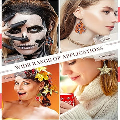 Halloween Women's Leather Earrings Set - 108pcs