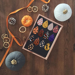 Halloween Women's Leather Earrings Set - 108pcs