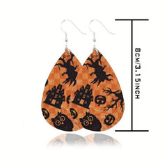 Halloween Women's Leather Earrings Set - 108pcs