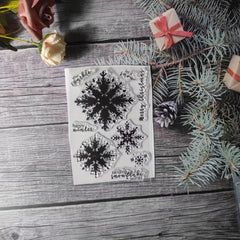 Christmas Seal Stamp For DIY Scrapbook Journal Card Making