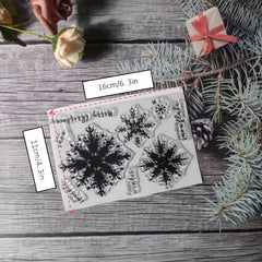 Christmas Seal Stamp For DIY Scrapbook Journal Card Making