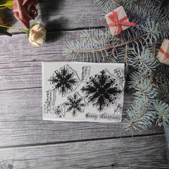 Christmas Seal Stamp For DIY Scrapbook Journal Card Making