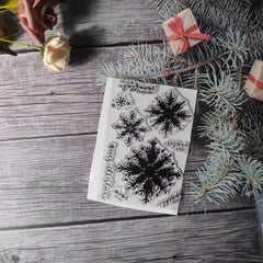 Christmas Seal Stamp For DIY Scrapbook Journal Card Making