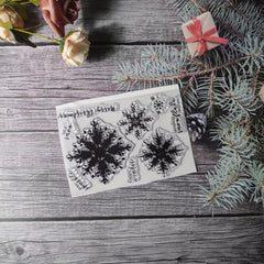 Christmas Seal Stamp For DIY Scrapbook Journal Card Making
